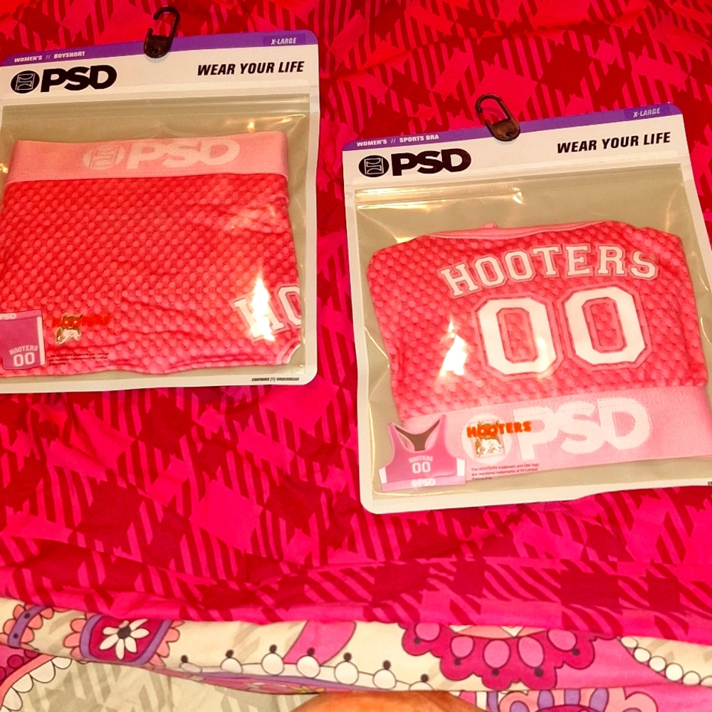 PSD matching set sports bra and boy shorts New
